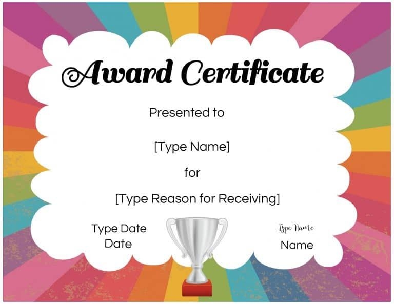 Free Printable Certificate Template For Students Printable Templates