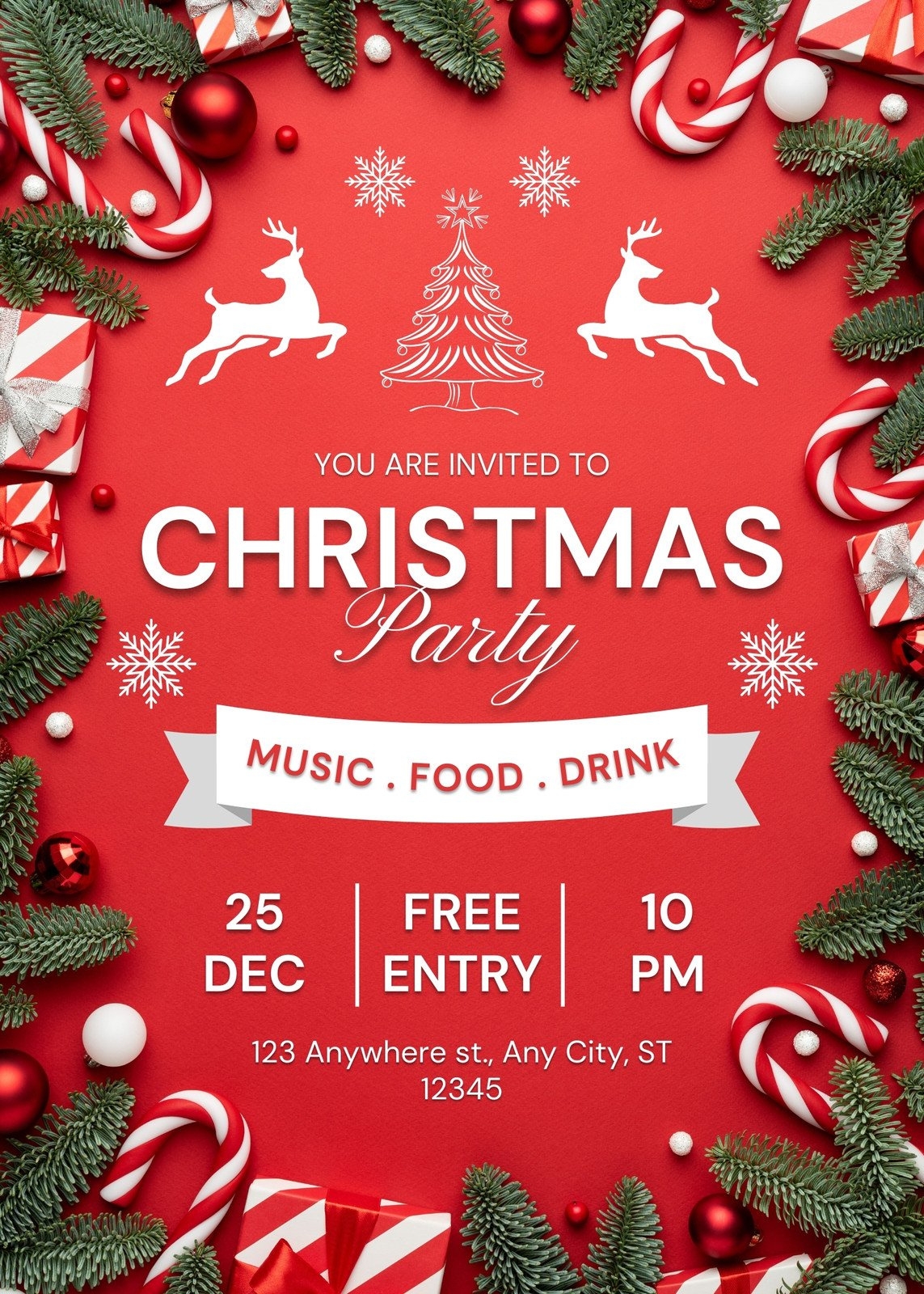 Free Printable Christmas Flyer Templates Word FREE Printable HQ