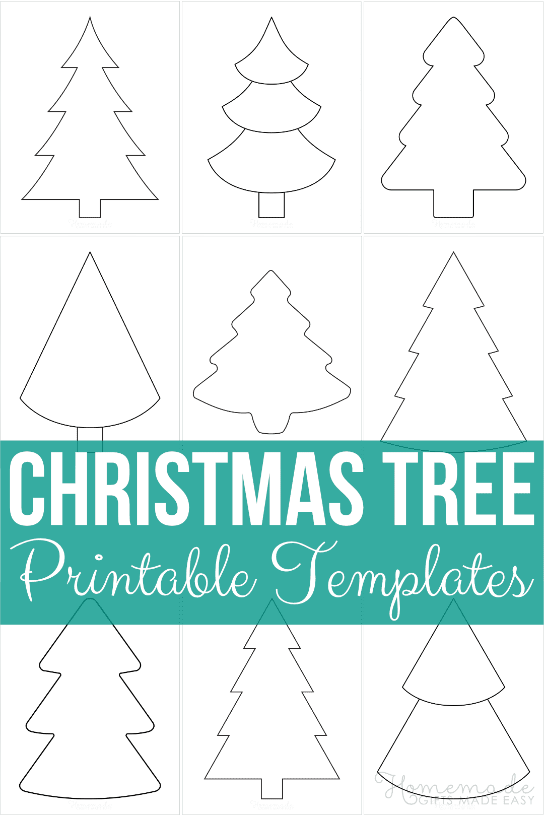 Free Printable Christmas Tree Templates And Outlines Christmas Tree