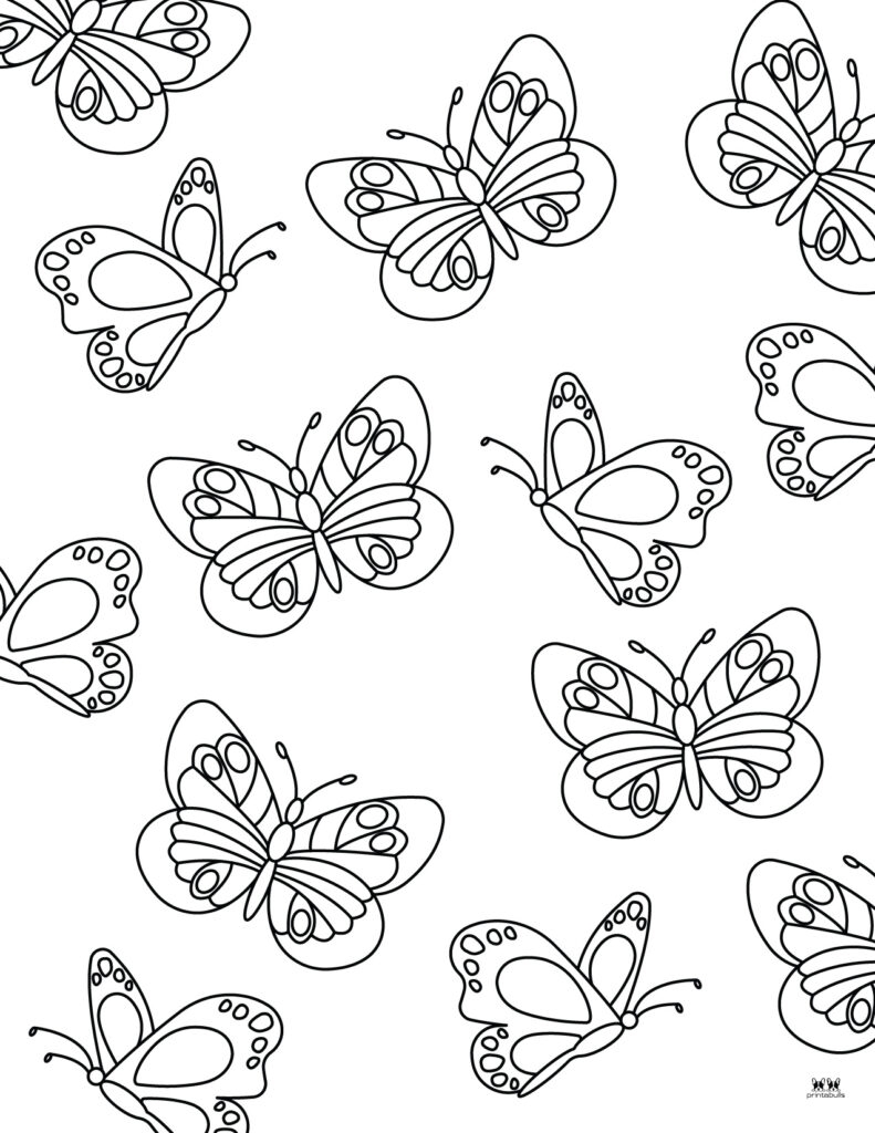 Free Printable Coloring Pages Butterflies For Kids