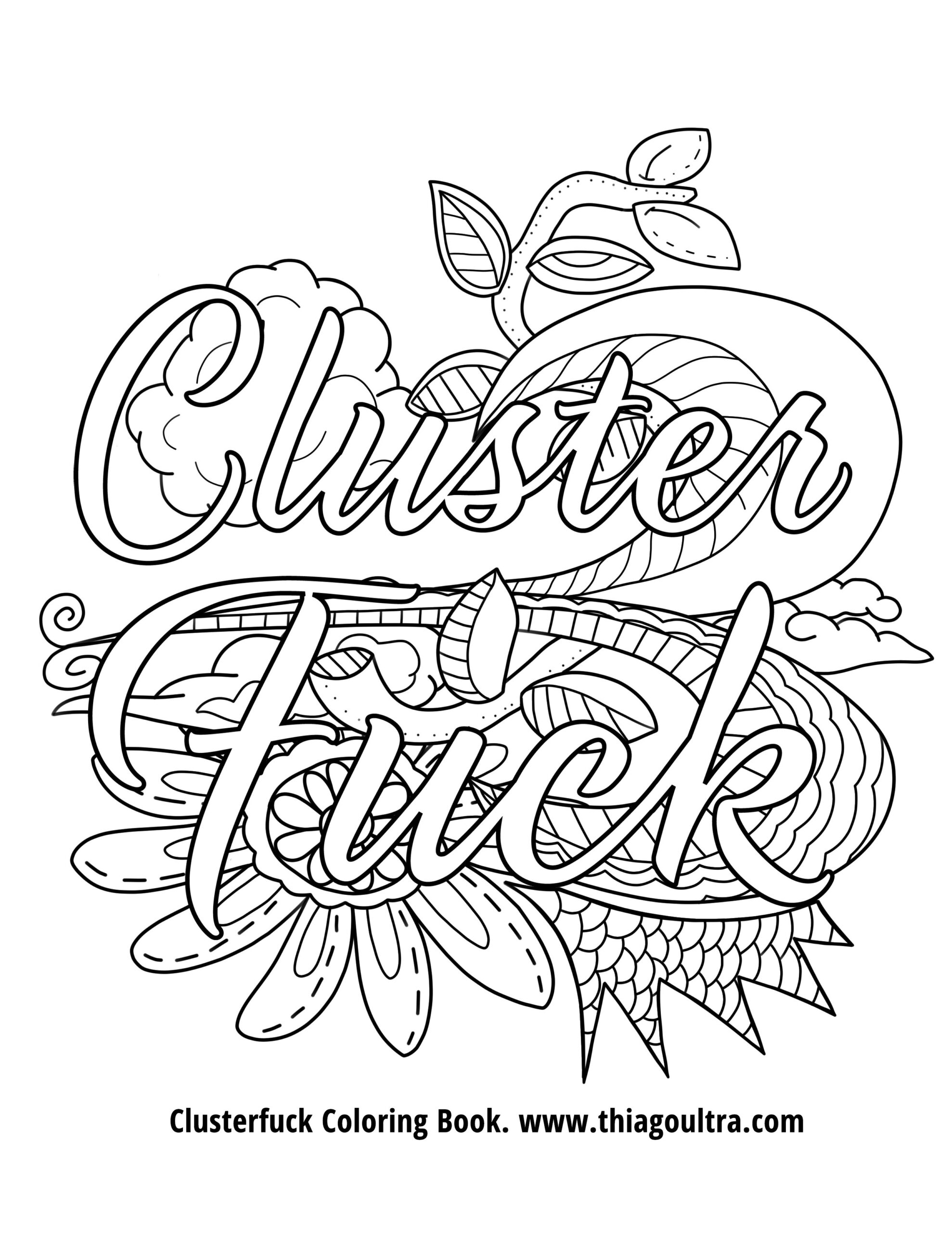 Free Printable Coloring Pages For Adults Only Swear Words Free Printable