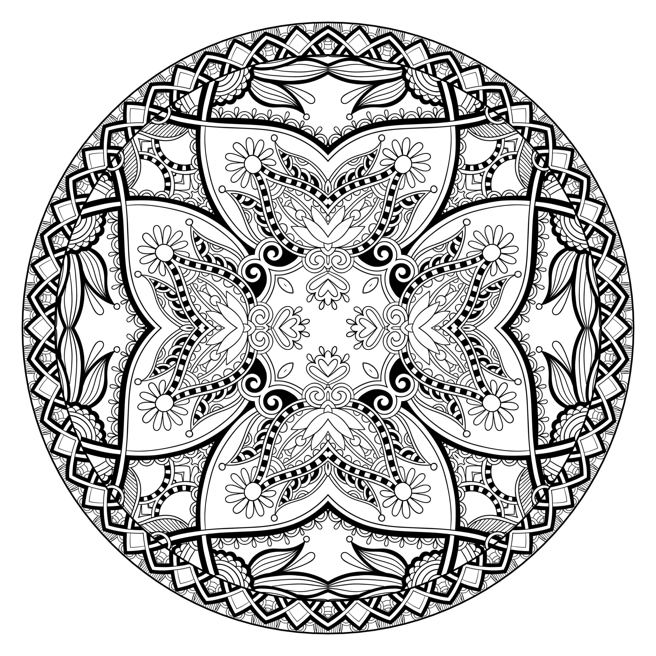 Free Printable Coloring Pages Mandalas