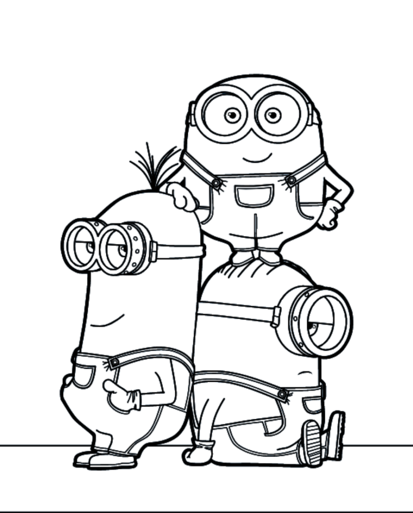 Free Printable Coloring Pages Minions Free Printable Templates