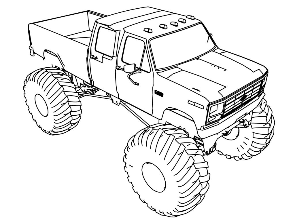 Free Printable Coloring Pages Monster Trucks