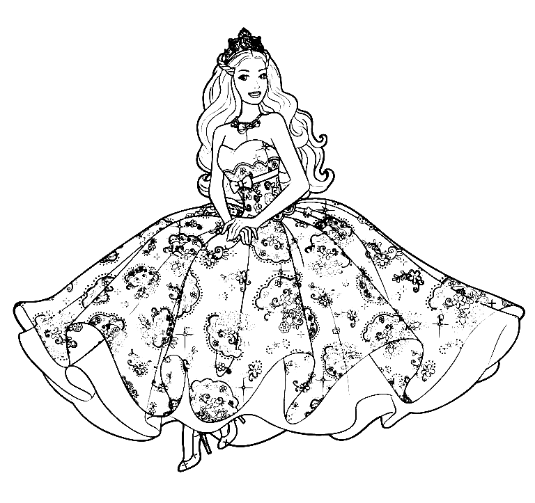 Free Printable Coloring Pages Of Barbie Princess Free Coloring Sheet 