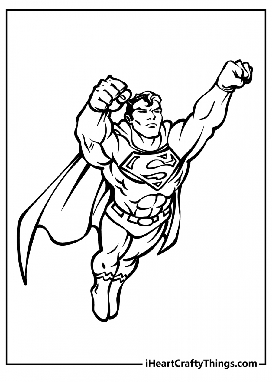Free Printable Coloring Pages Superheroes FREE Printable HQ