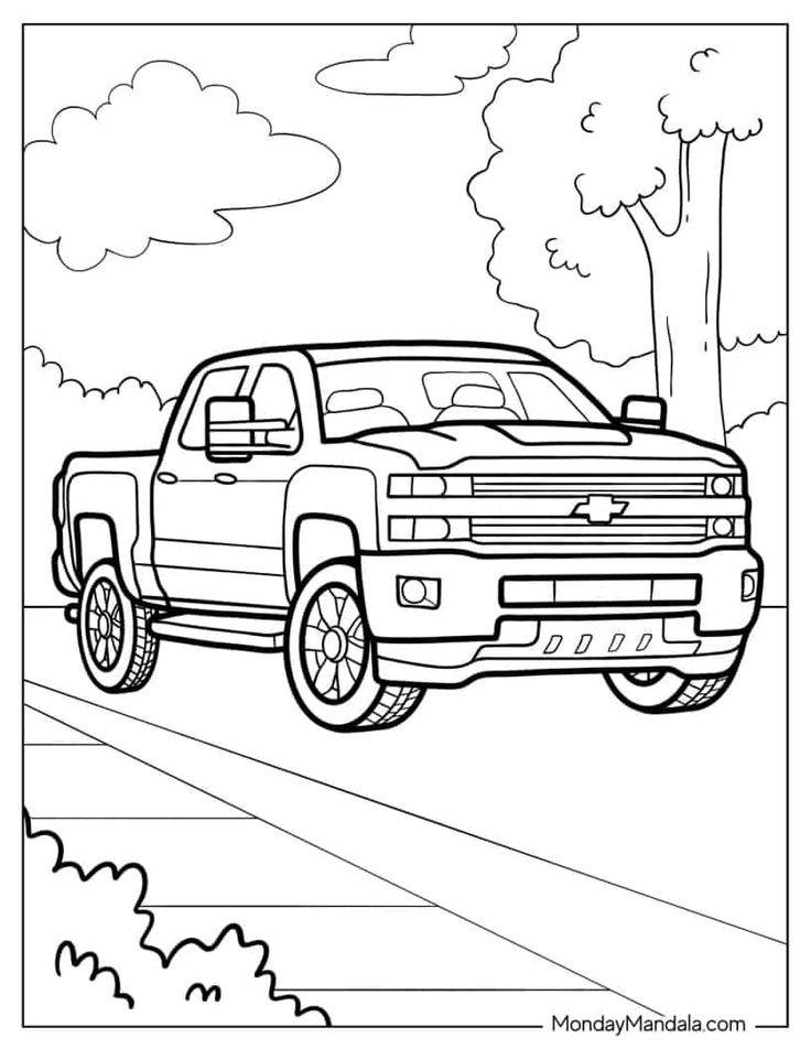 Free Printable Coloring Pages Trucks Download Free Printable Coloring 