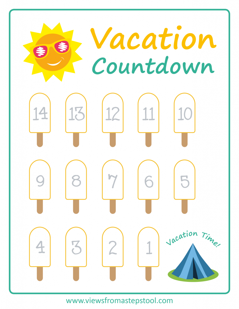 Free Printable Countdown Template Printable Word Searches