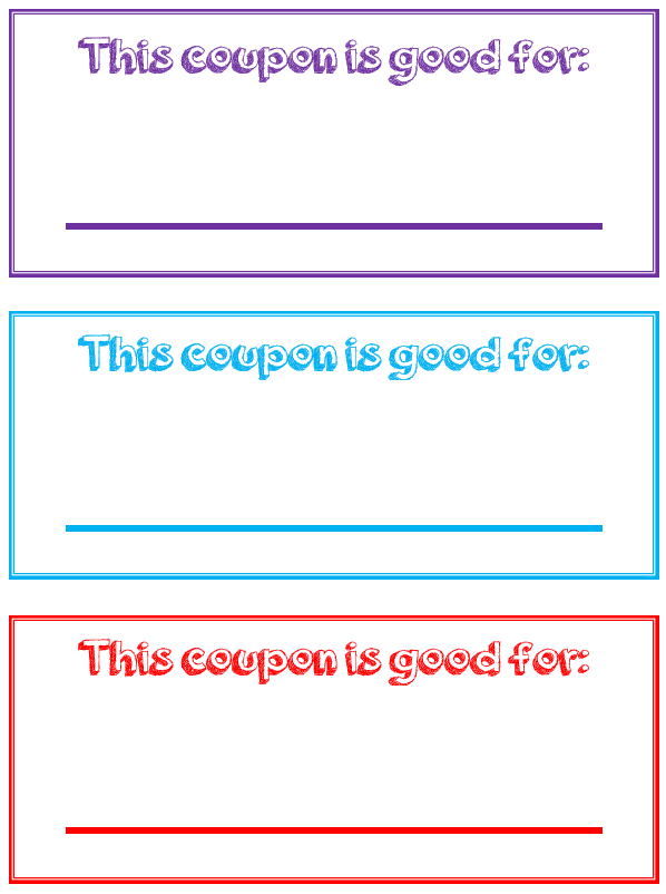 Free Printable Coupon Book Template
