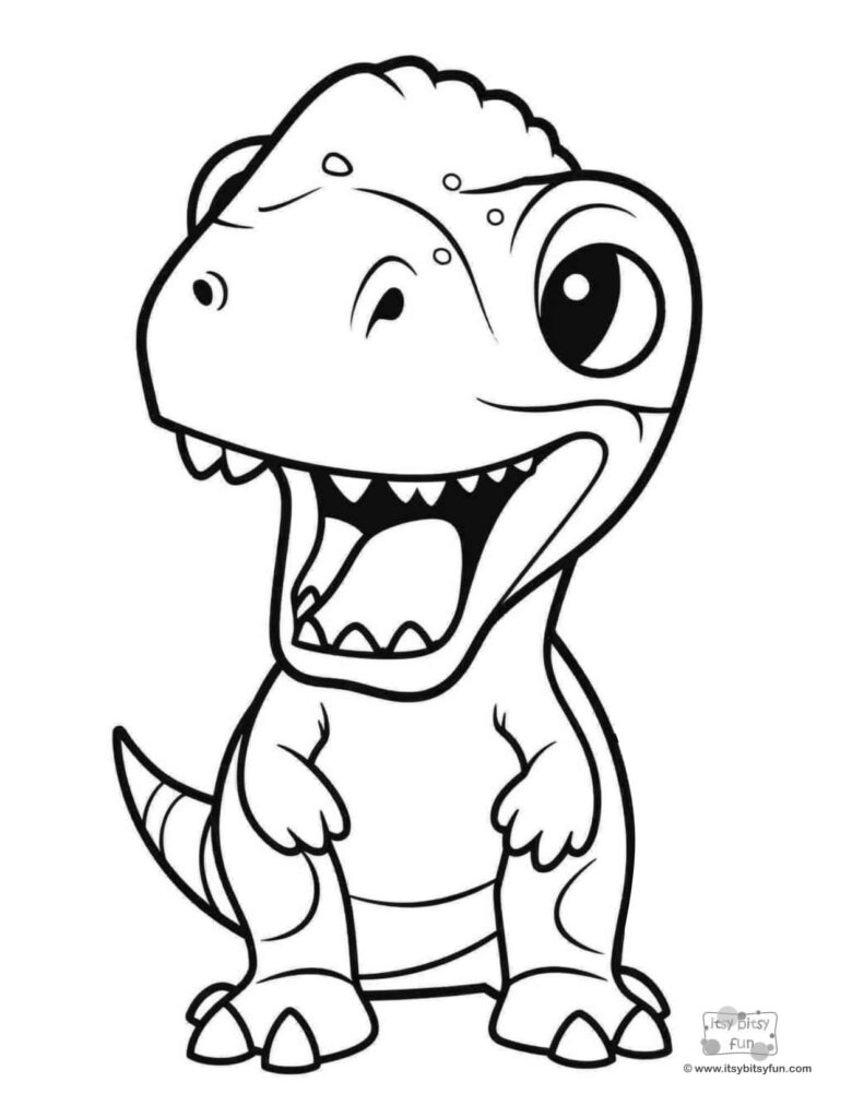 Free Printable Cute Dinosaur Coloring Pages Download Free Printable