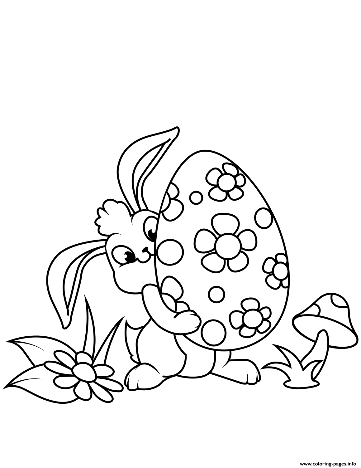 Free Printable Cute Easter Coloring Pages Free Black And White Designs 