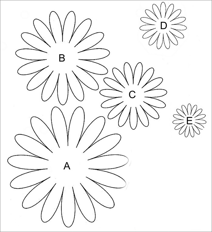 Free Printable Daisy Flower Template Printable Templates