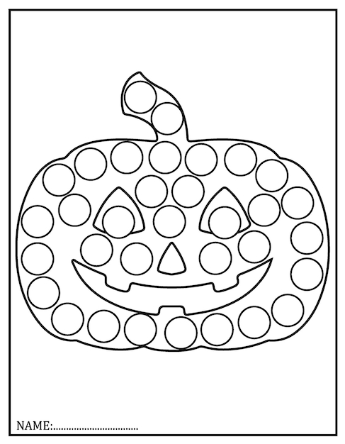 Free Printable Do A Dot Coloring Pages Halloween Infoupdate