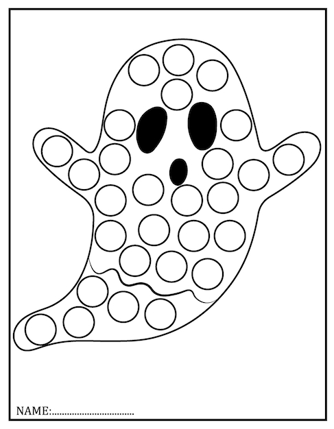 Free Printable Do A Dot Coloring Pages Halloween Infoupdate
