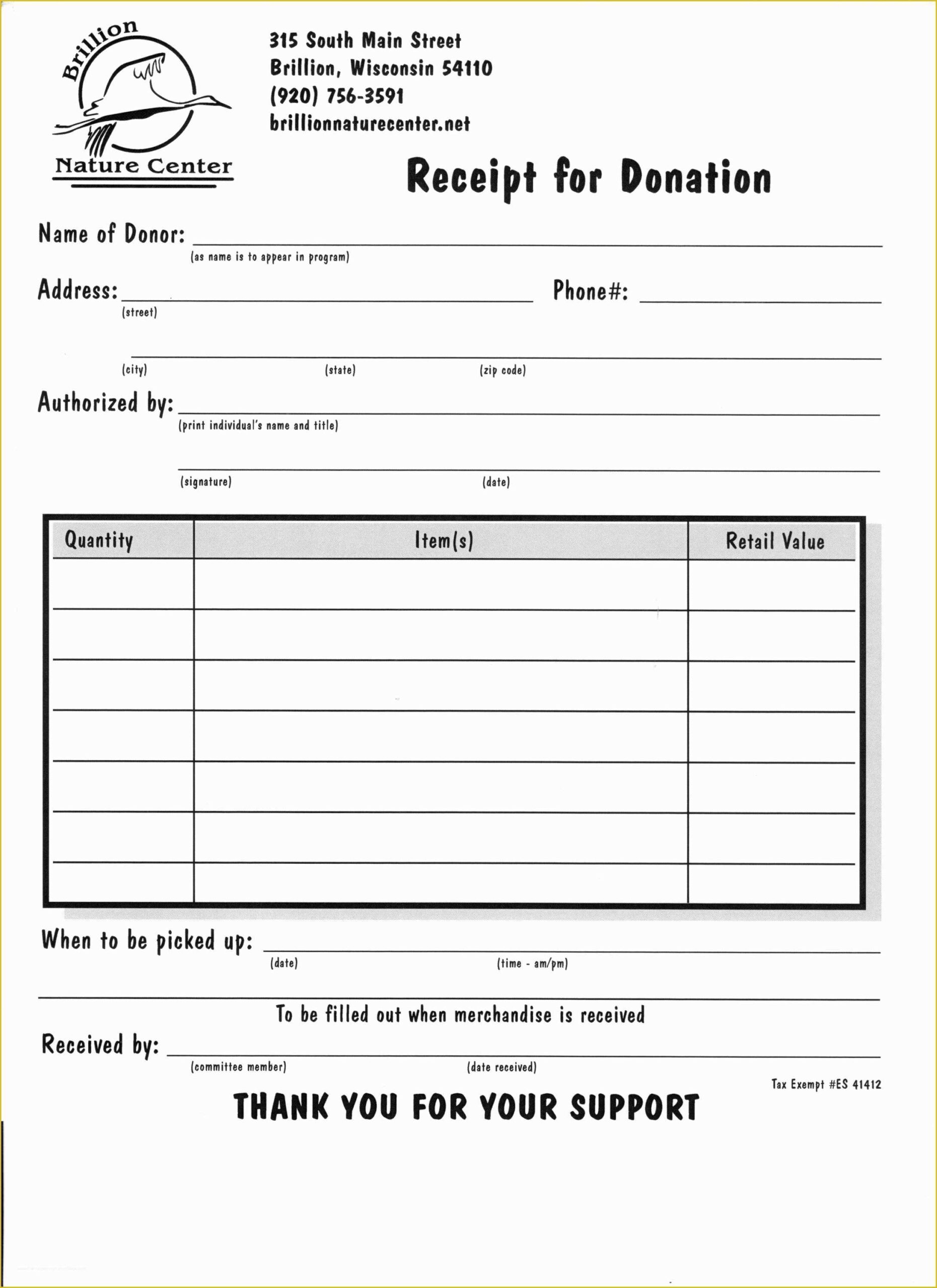 Free Printable Donation Receipt Template Of Free Printable Donation 
