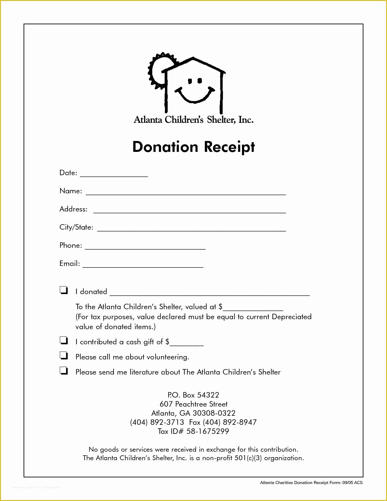 Free Printable Donation Receipt Template Of Free Printable Donation 