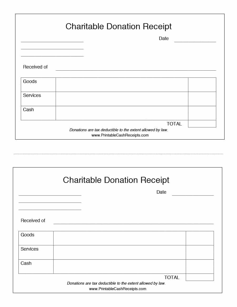 Free Printable Donation Receipt Template Word Printable Forms Free Online