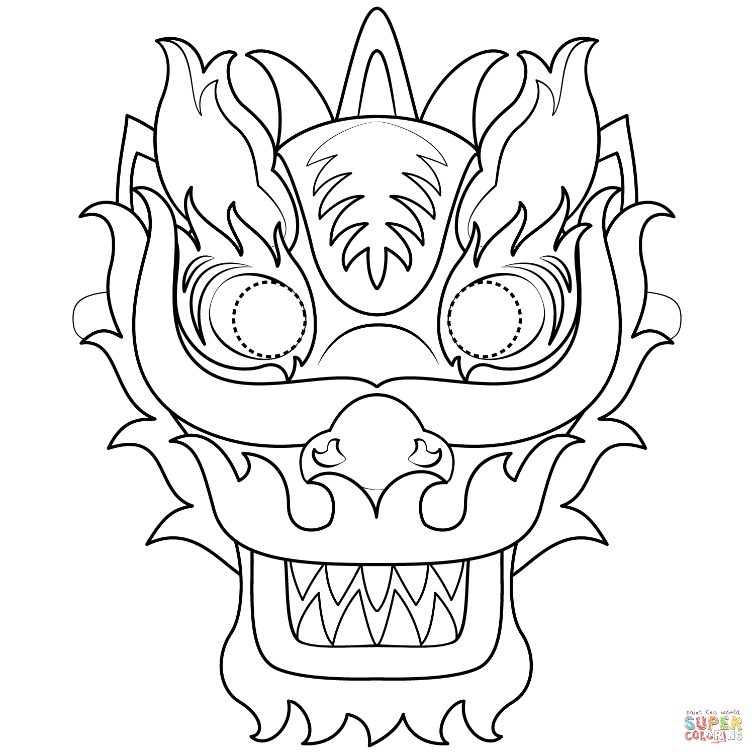 Free Printable Dragon Mask Template Printable Templates Free