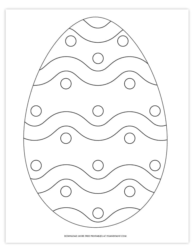 Free Printable Easter Eggs Coloring Pages