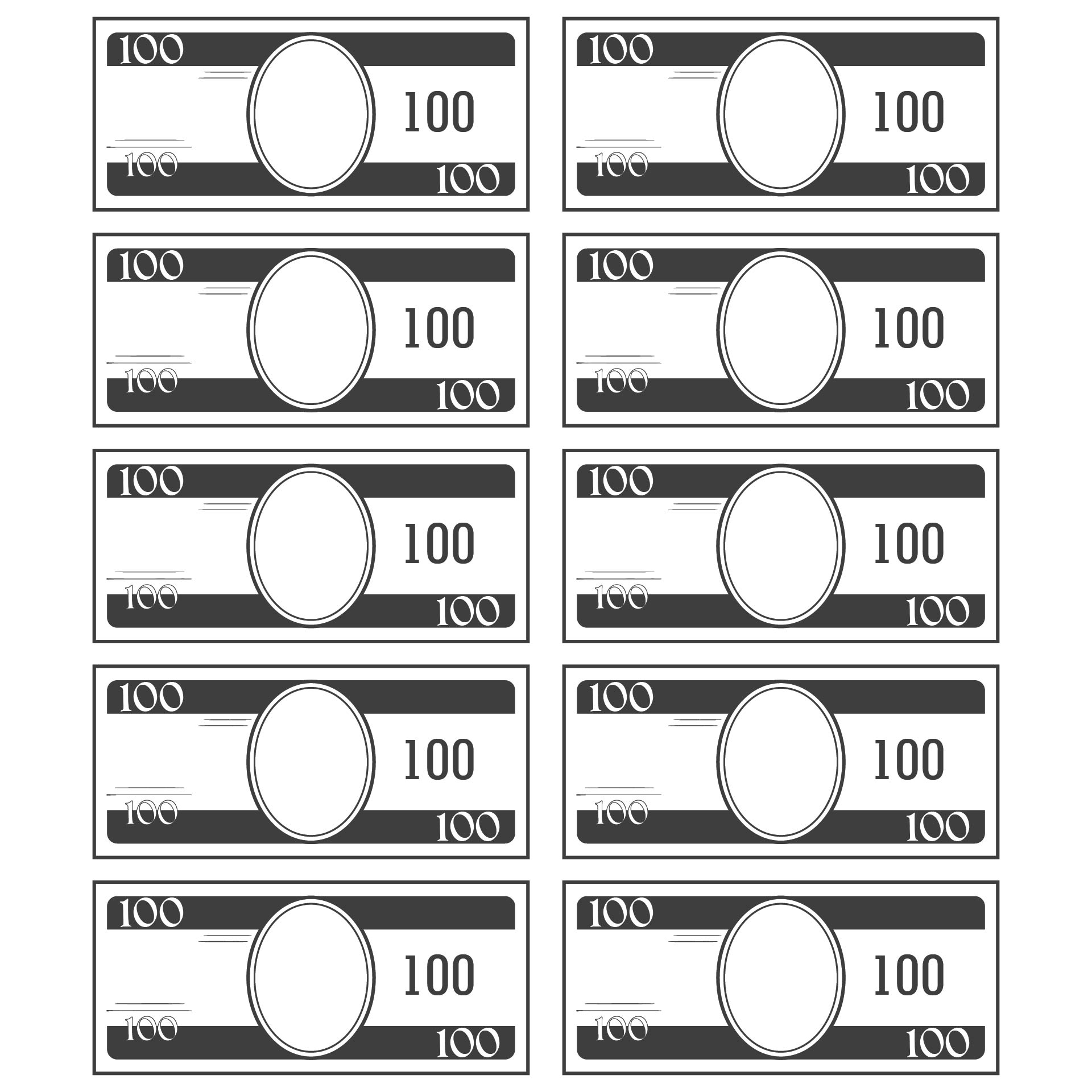 Free Printable Fake Money Template For Teachers Fillable Form 2025