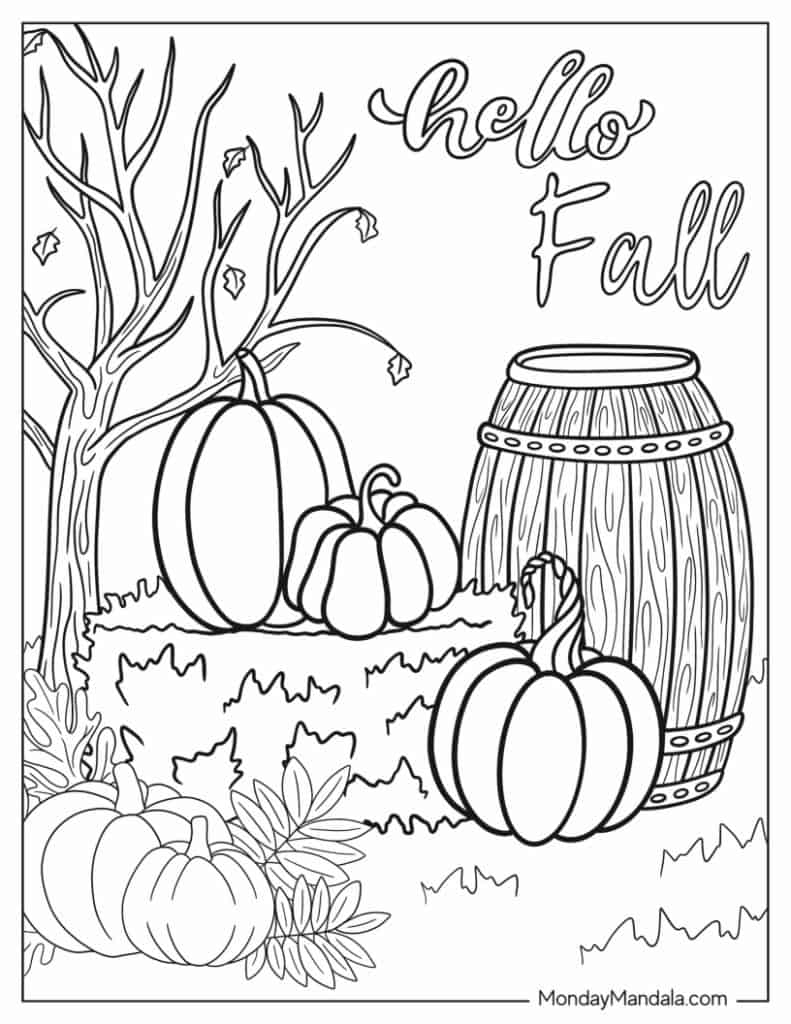 Free Printable Fall Coloring Pages Fall Coloring Page Vrogue co