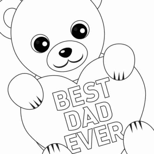 Free Printable Father 39 s Day Coloring Card And Page