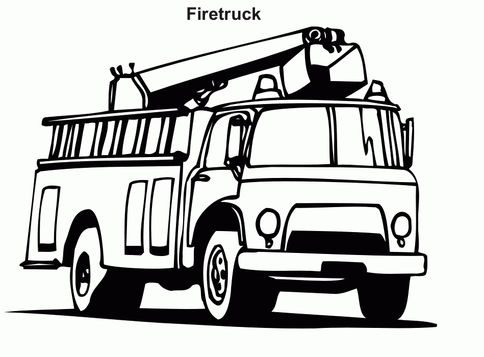 Free Printable Fire Truck Coloring Pages Coloring Home