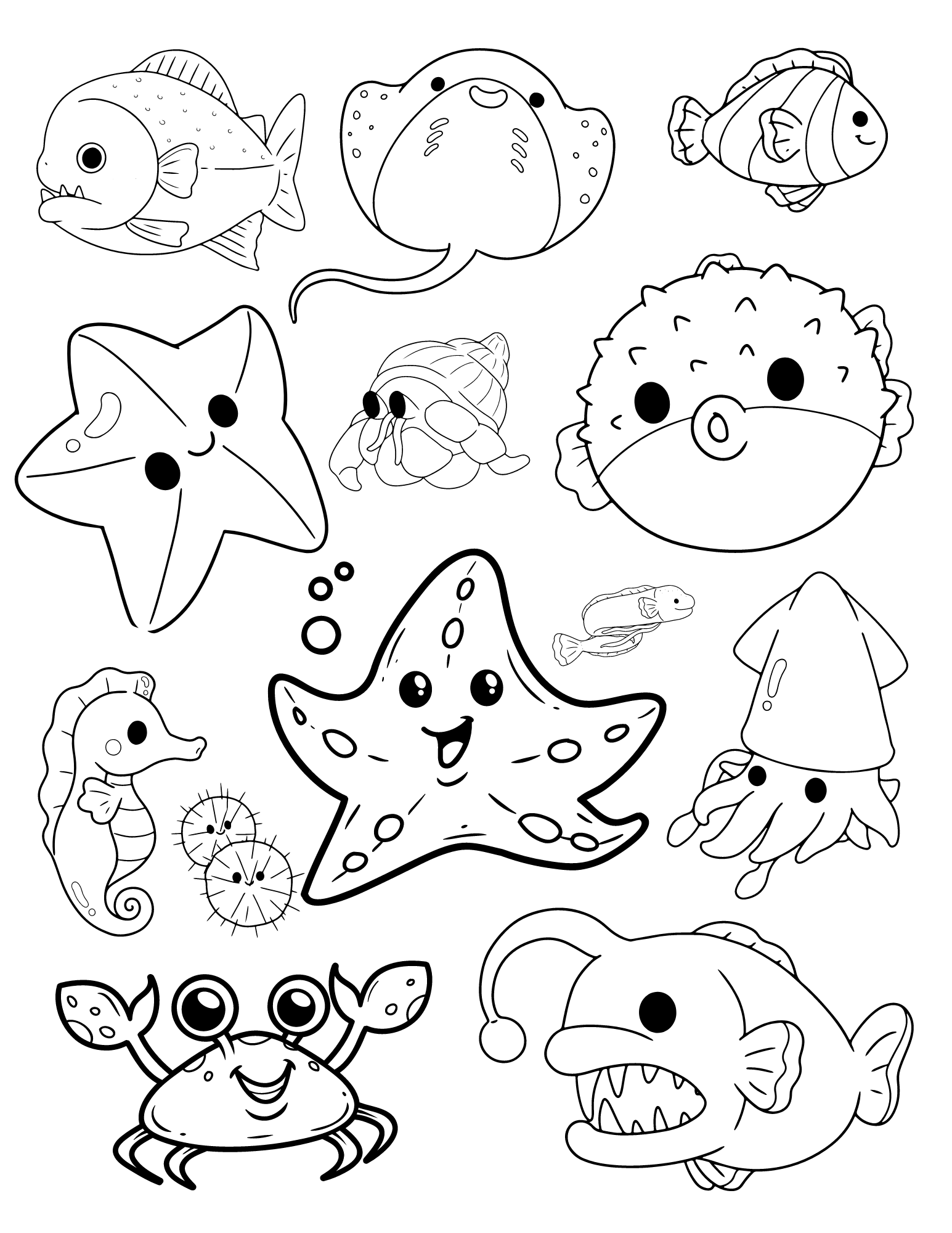 Free Printable Fish Coloring Pages For Kids 54 OFF