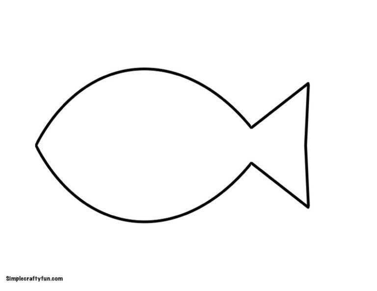 Free Printable Fish Outlines And Templates Fish Printables Fish