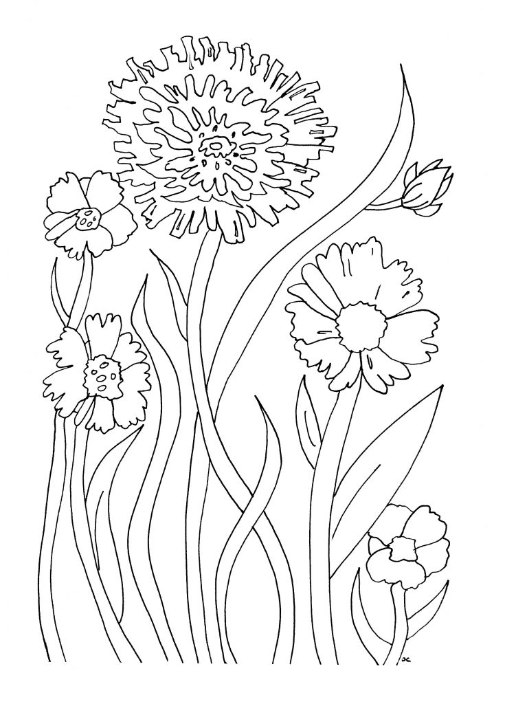 Free Printable Flower Coloring Pages For Kids Best Coloring Pages For 