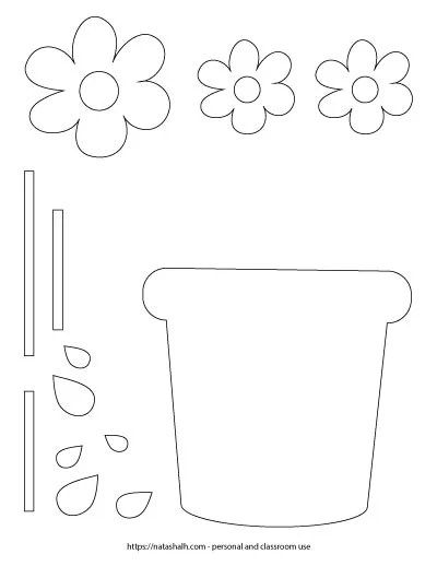 Free Printable Flower Pot Templates for Adorable Mother 39 s Day Crafts 