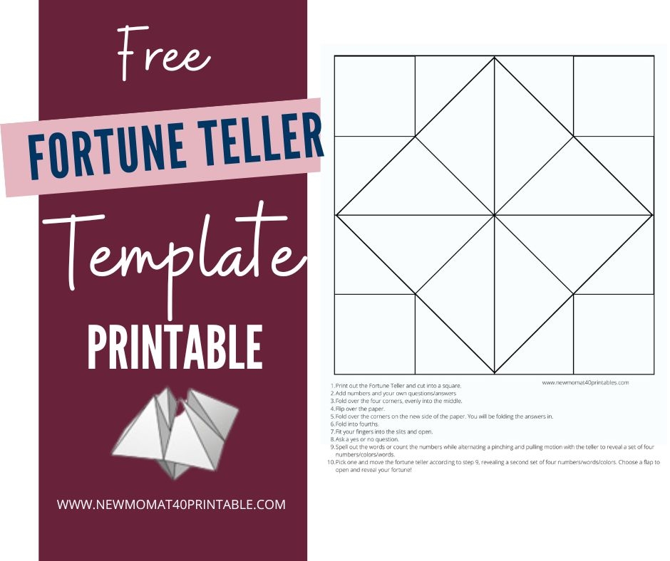 Free Printable Fortune Teller Template New Mom At 40 Printables