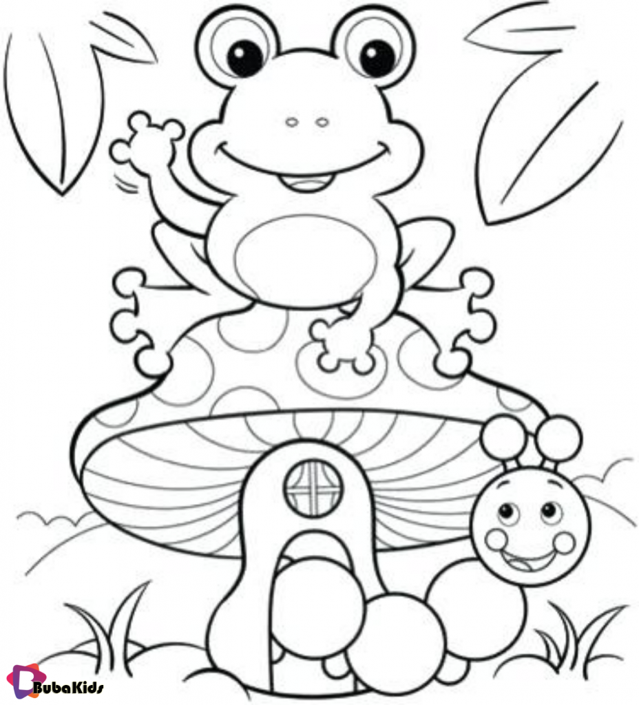 Free Printable Frog Coloring Pages BubaKids