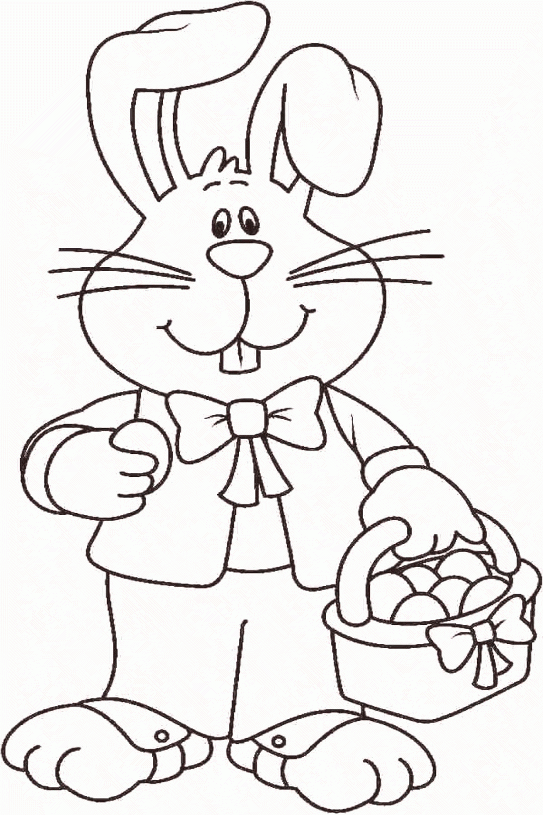 Free Printable Full Size Easter Bunny Coloring Pages Printable New