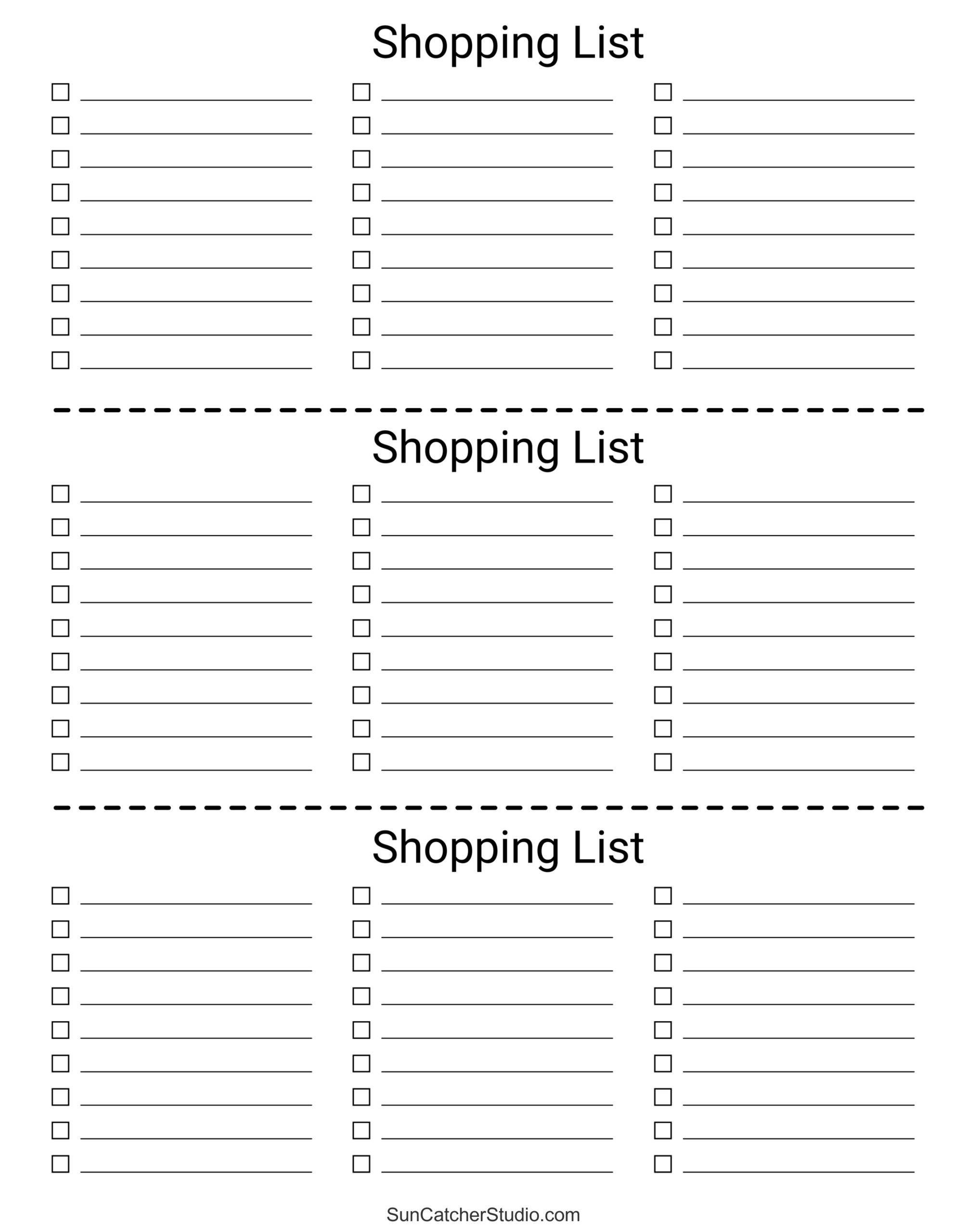 Free Printable Grocery List Template Printables Template Free