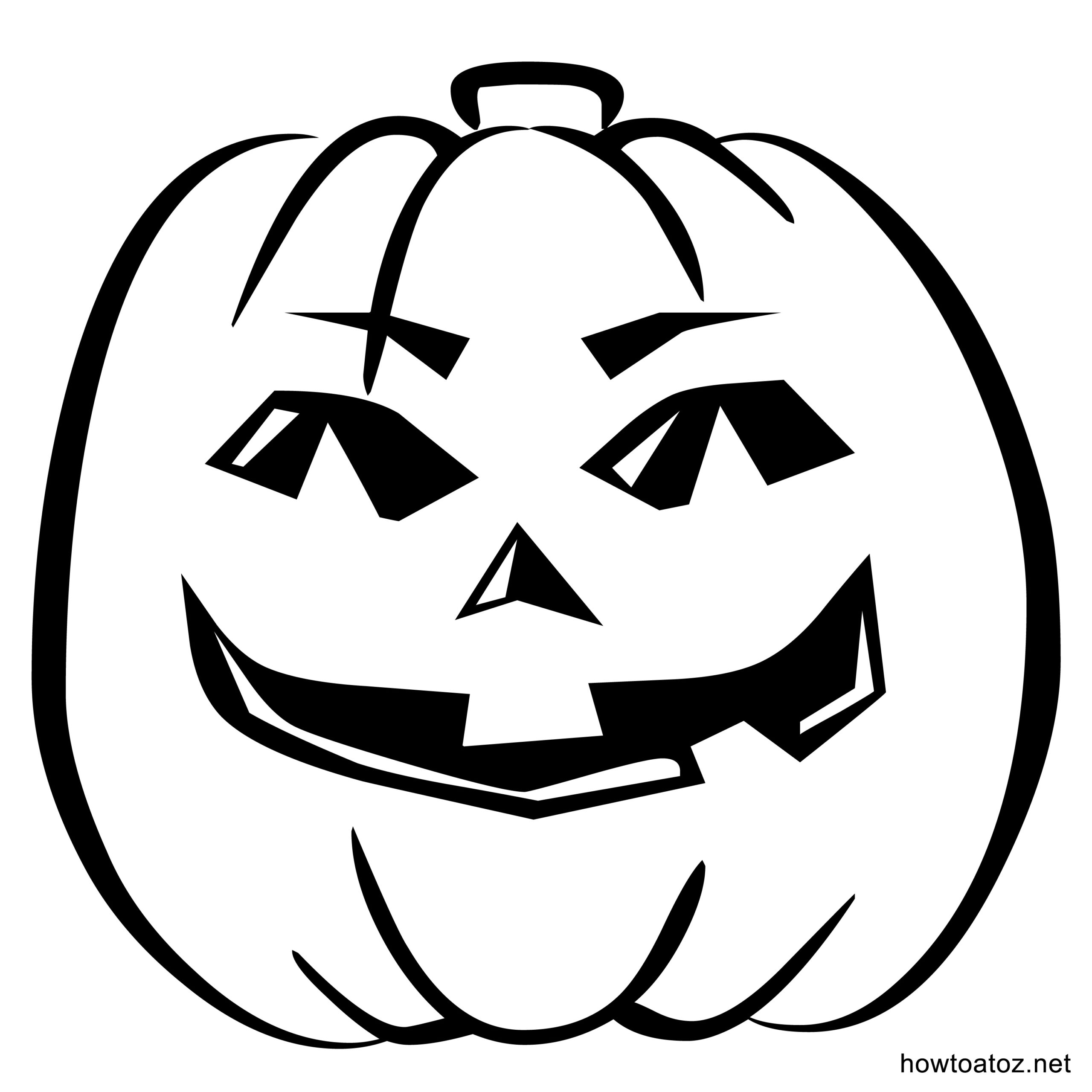 Free Printable Halloween Carving Pumpkin Template Printable Templates
