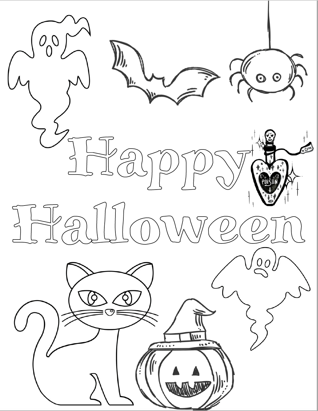Free Printable Halloween Coloring Pages Web On This Page You Will Find 