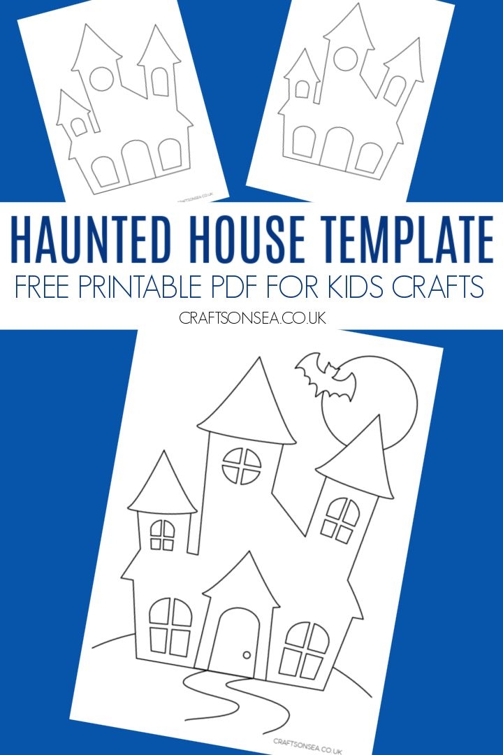 Free Printable Haunted House Template Content Calendar Template