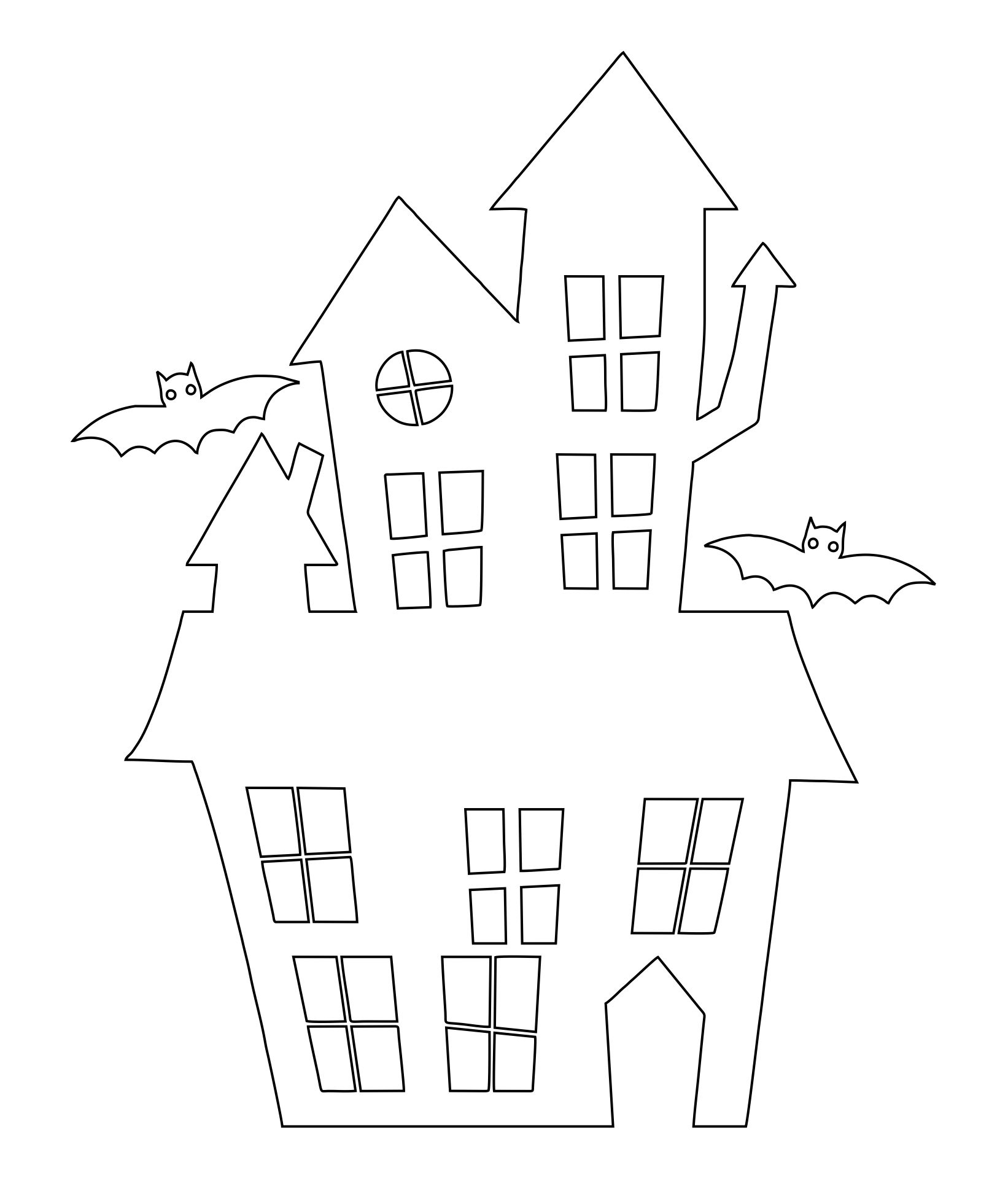 Free Printable Haunted House Template Printable Templates Online By 