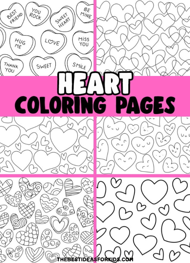 Free Printable Heart Coloring Pages Free Printable Heart Coloring