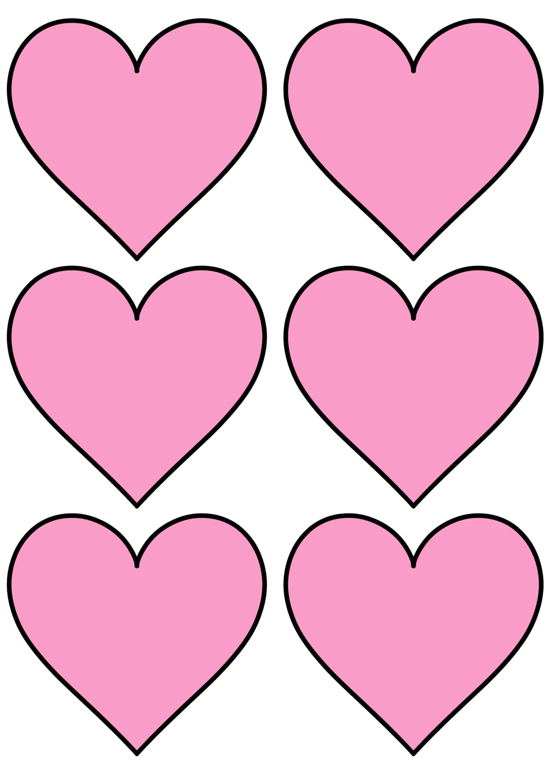 Free Printable Heart Flower Template Printable Online