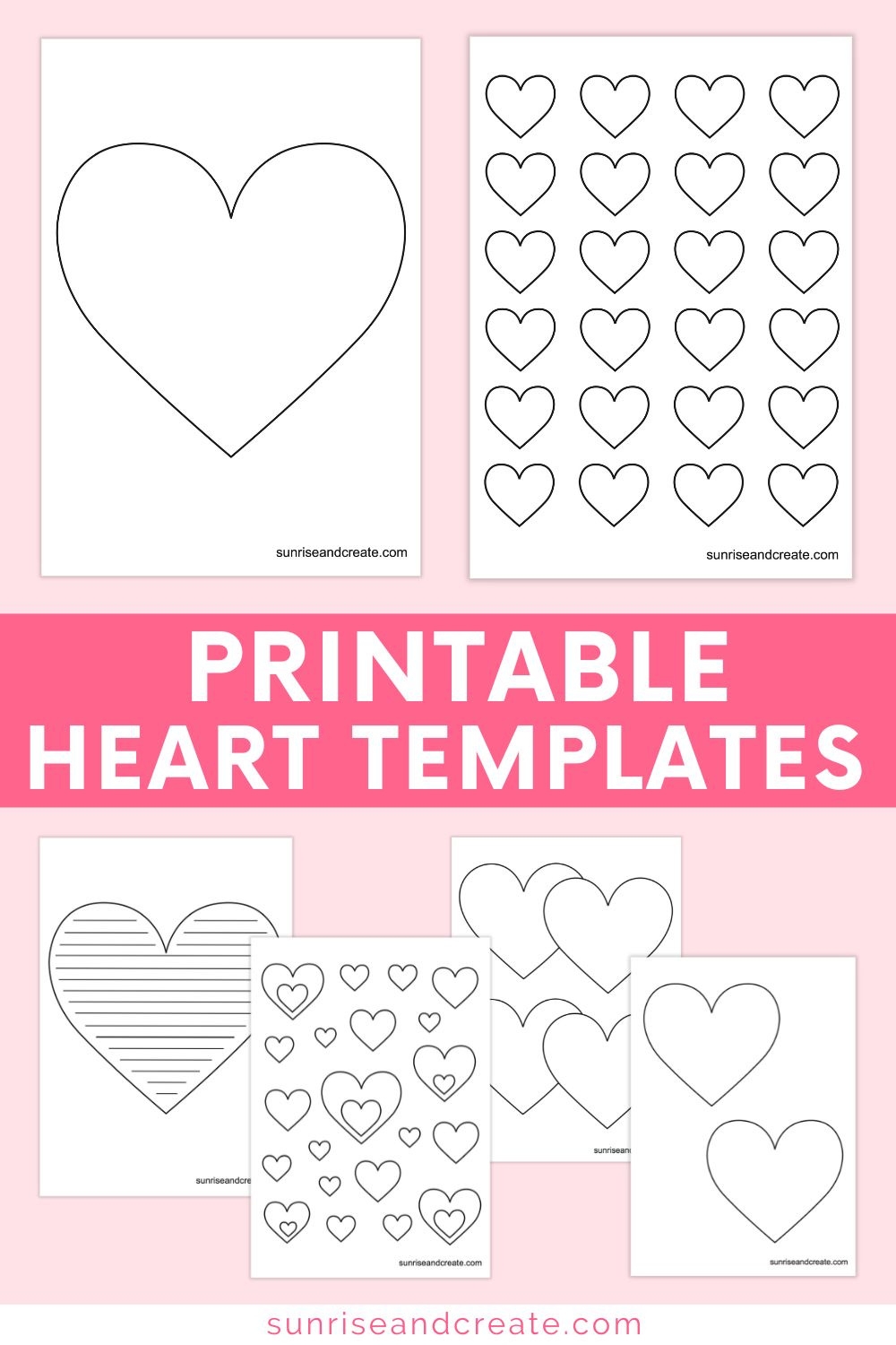 Free Printable Heart Templates FREE Printable A Z