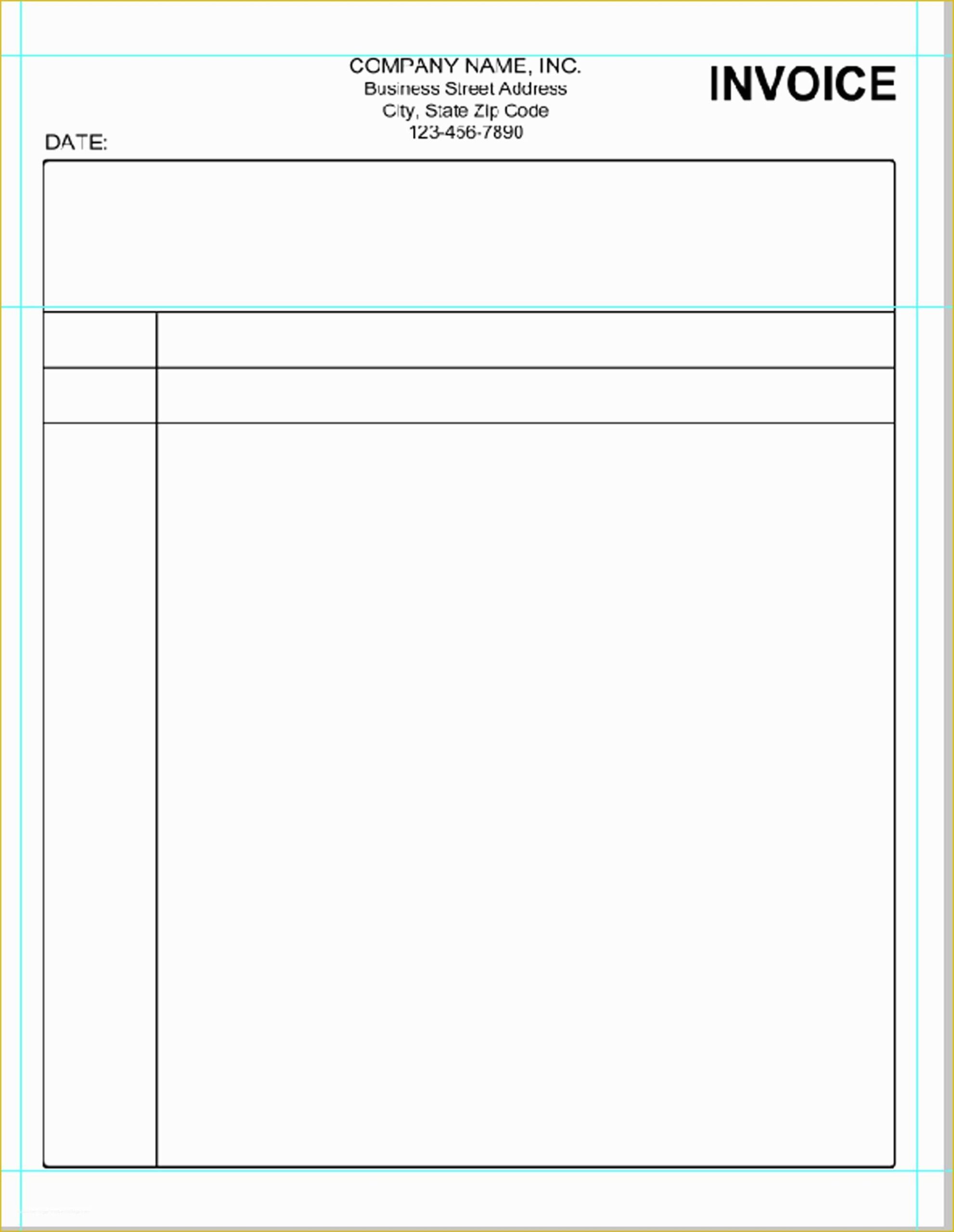 Free Printable Invoice Templates Of Simple Invoice Template Pdf 