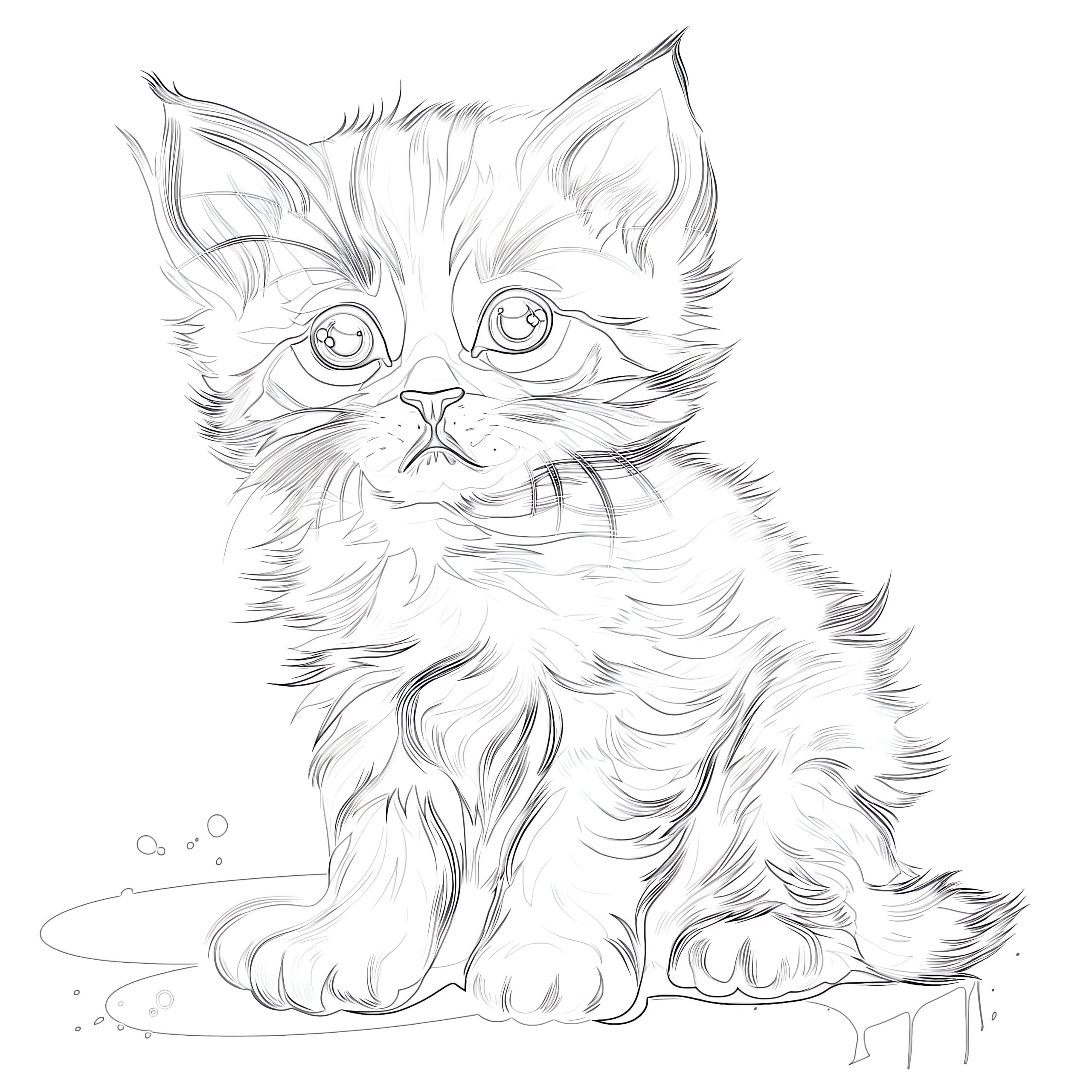 Free Printable Kitty Coloring Pages Unleash Creativity And Relaxation 
