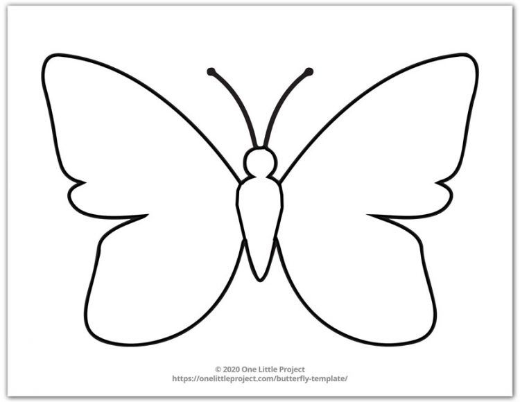 Free Printable Large Butterfly Template Printable Templates