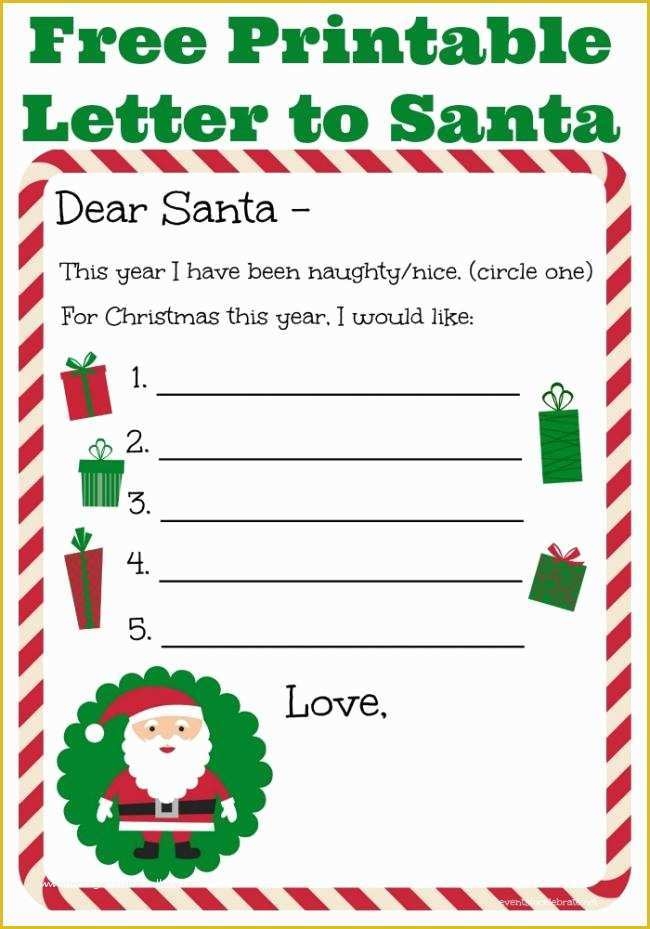 Free Printable Letter From Santa Template Of 20 Free Printable Letters 