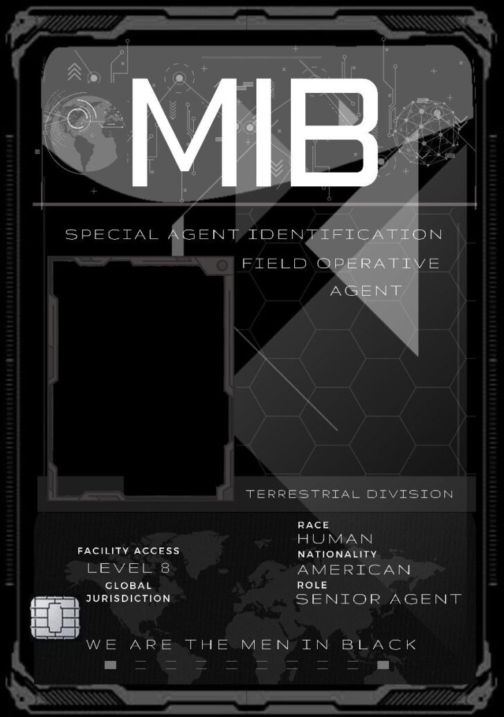 Free Printable MIB Badge Template Printable Templates