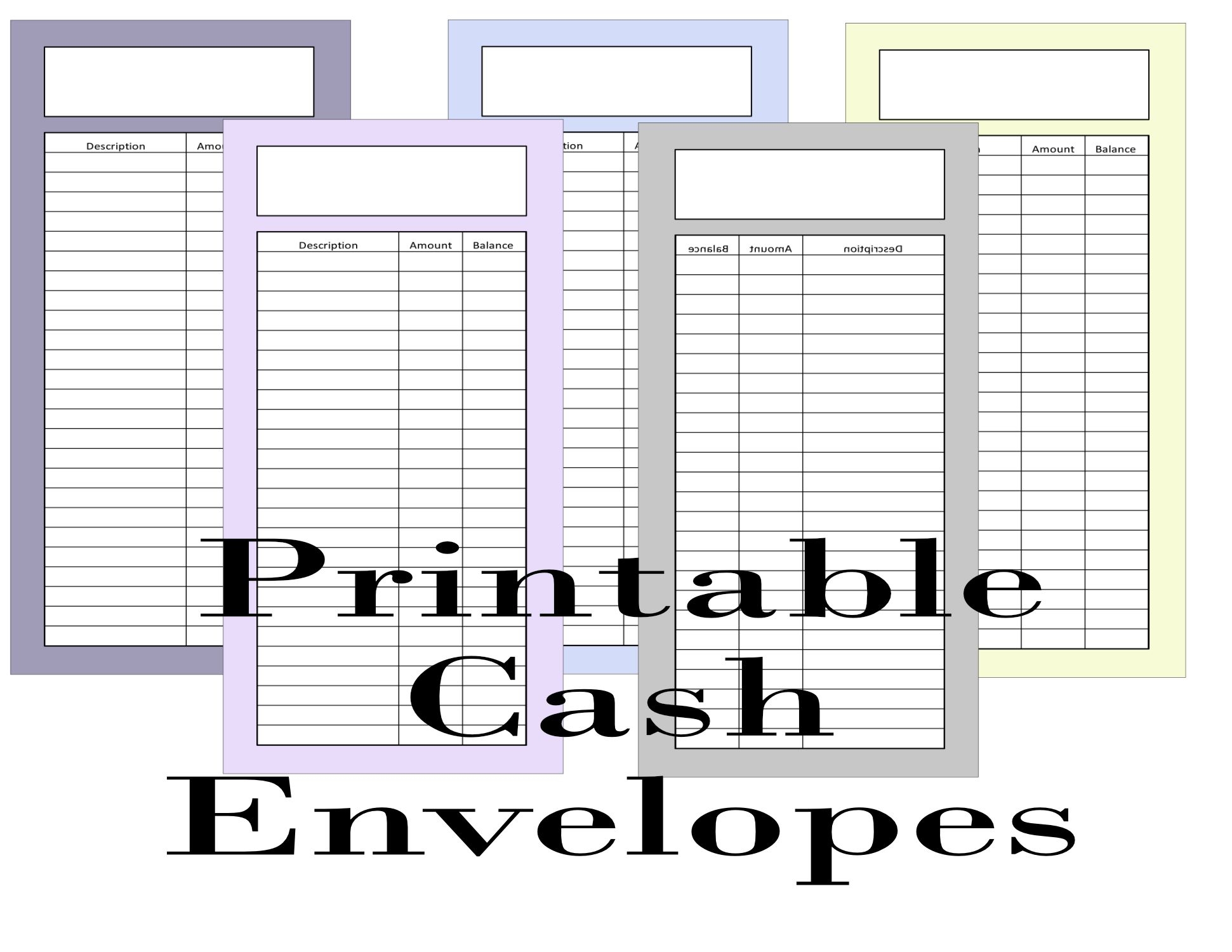 Free Printable Money Envelope Template Pdf Printable Word Searches
