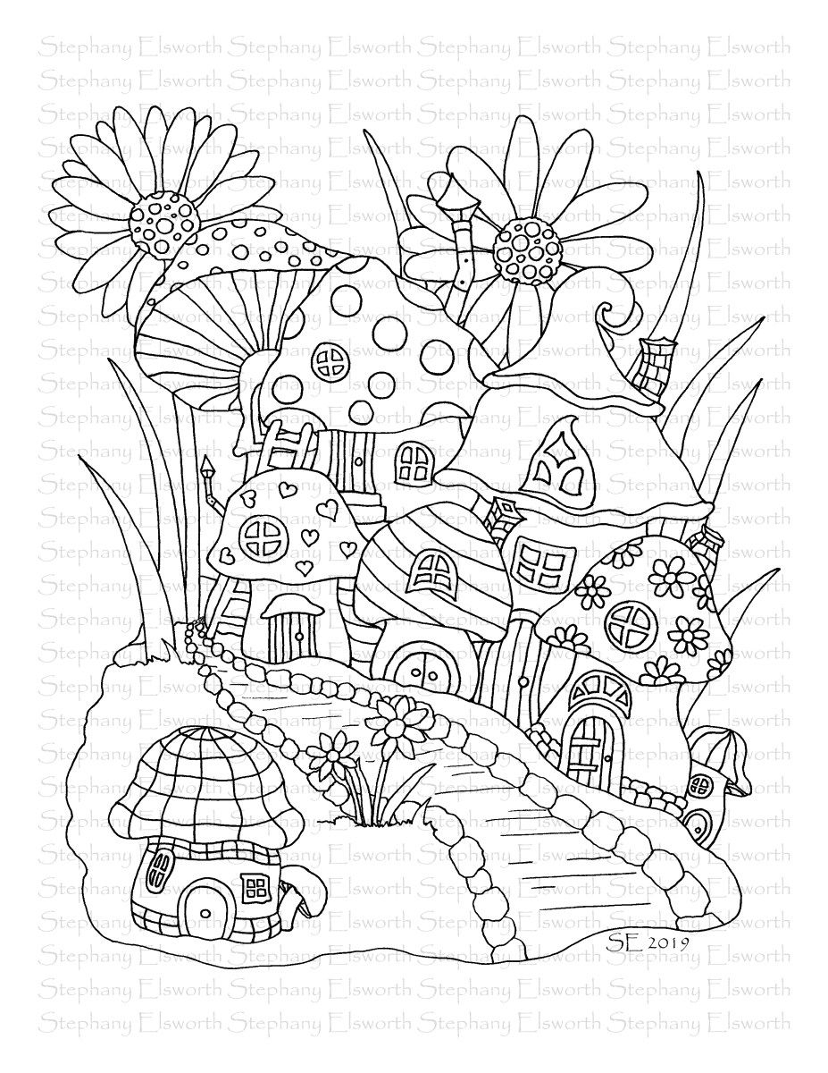 Free Printable Mushroom Coloring Pages
