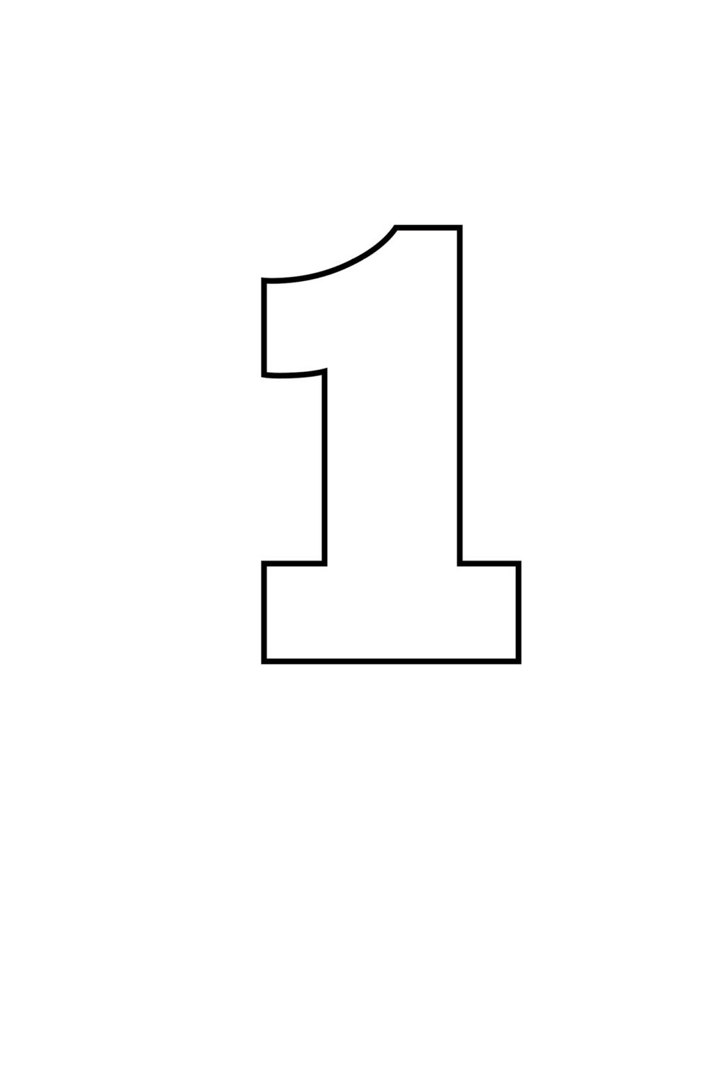 Free Printable Numbers Templates